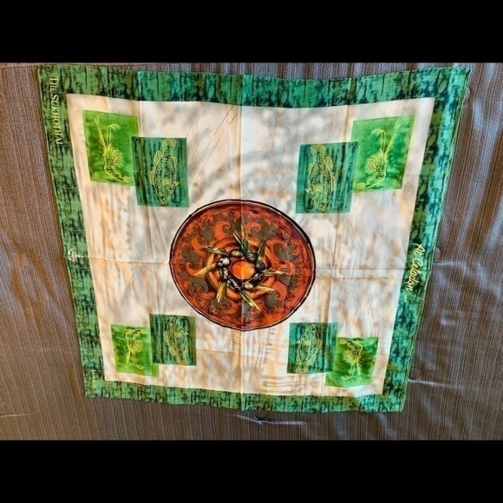 At Celadon Bangkok The Sukhothai Silk Scarf Wrap